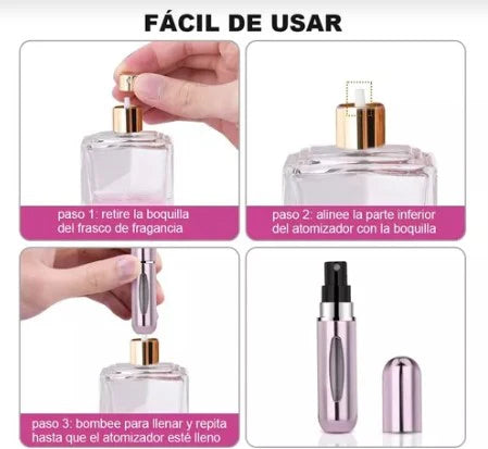 Frasco Perfume Vidrio Dispensador Perfum